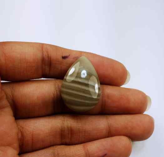 17.77 Carats Striped Flint 36.38 X 17.94 X 5.03 mm