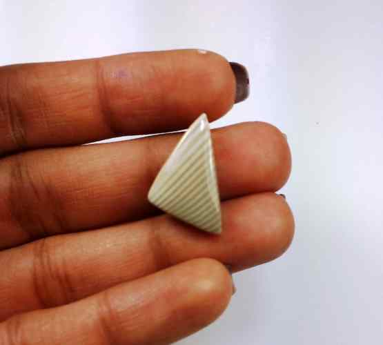 6.44 Carats Striped Flint 20.17 X 11.97 X 4.31 mm