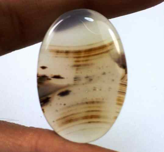 28.86 Carats Montana Agate 31.37 X 20.95 X 4.94 mm