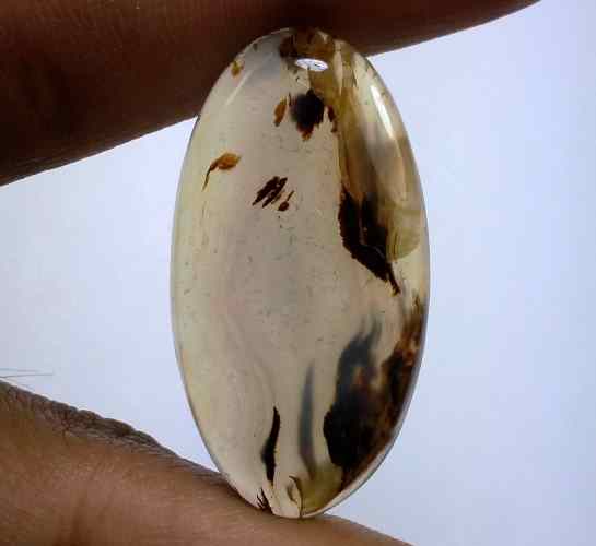 24.91 Carats Montana Agate 33.53 X 17.74 X 5.15 mm