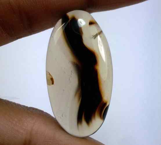 25.54 Carats Montana Agate 33.76 X 17.54 X 5.25 mm
