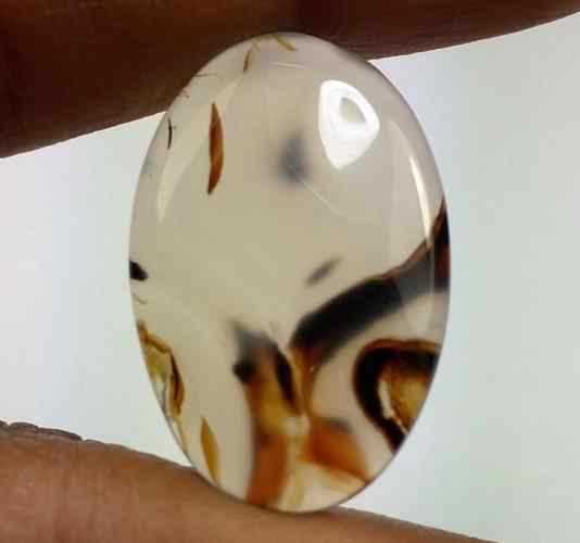 17.09 Carats Montana Agate 27.00 X 17.80 X 4.34 mm