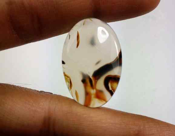 17.09 Carats Montana Agate 27.00 X 17.80 X 4.34 mm