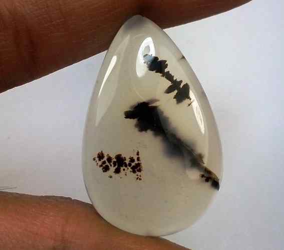20.84 Carats Montana Agate 31.21 X 19.45 X 4.61 mm