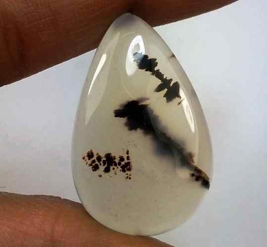 20.84 Carats Montana Agate 31.21 X 19.45 X 4.61 mm