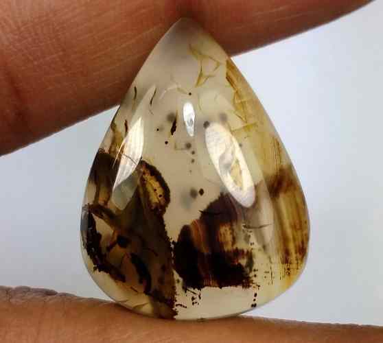 24.67 Carats Montana Agate 26.62 X 20.05 X 6.86 mm