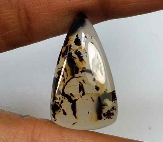 13.30 Carats Montana Agate 25.59 X 14.50 X 5.89 mm
