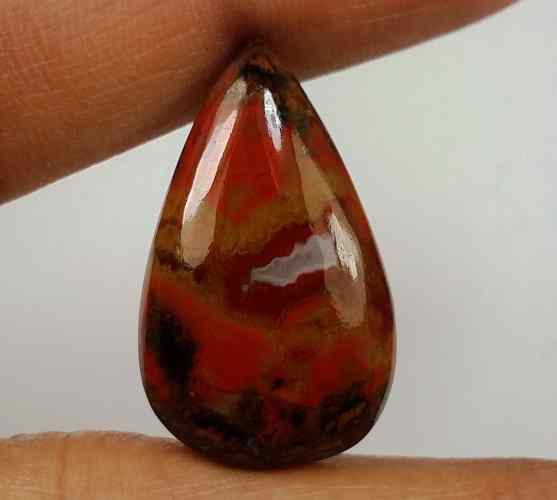 18.82 Carats Cherry Creek Jasper 26.88 X 15.65 X 5.99 mm