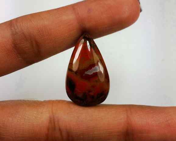 18.82 Carats Cherry Creek Jasper 26.88 X 15.65 X 5.99 mm