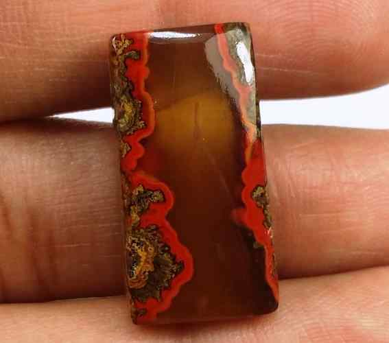 18.95 Carats Cherry Creek Jasper 23.81 X 12.65 X 5.67 mm