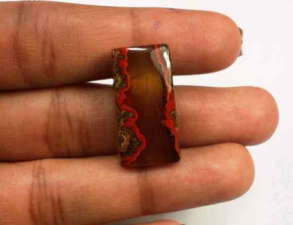 18.95 Carats Cherry Creek Jasper 23.81 X 12.65 X 5.67 mm