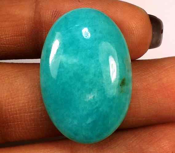 19.87 Carats Amazonite Peru  25.96 X 17.70 X 5.71 mm