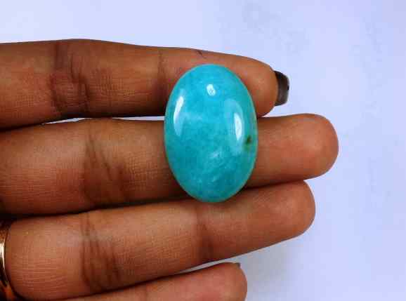 19.87 Carats Amazonite Peru  25.96 X 17.70 X 5.71 mm