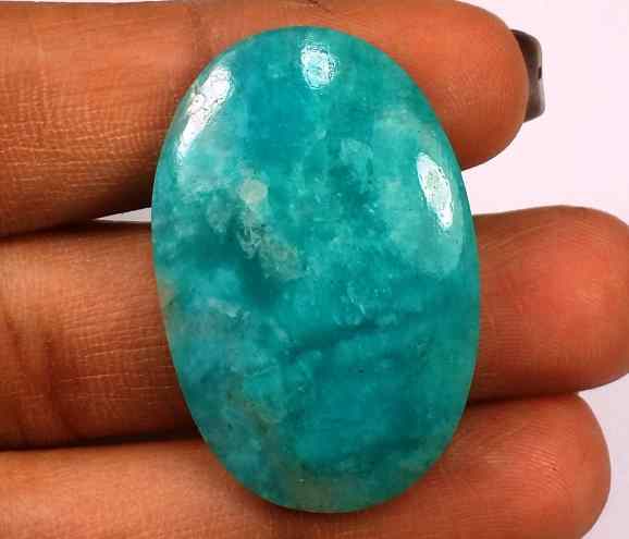 25.87 Carats Amazonite Peru  33.00 X 21.82 X 4.76 mm