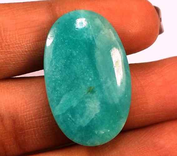 19.60 Carats Amazonite Peru  27.38 X 17.24 X 4.81 mm