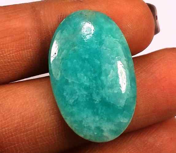 10.33 Carats Amazonite Peru  24.68 X 15.68 X 3.42 mm