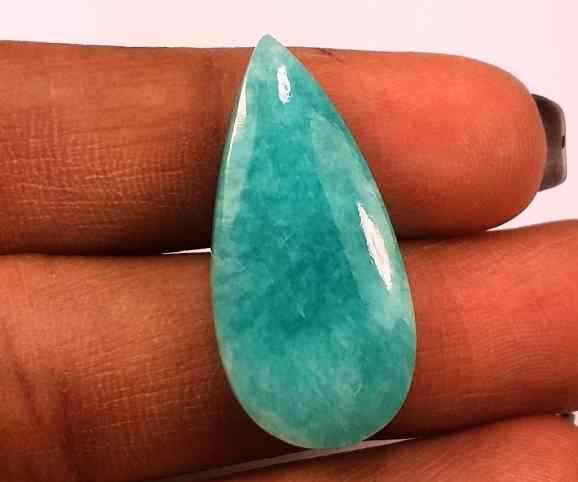 13.13 Carats Amazonite Peru  27.96 X 13.22 X 4.53 mm