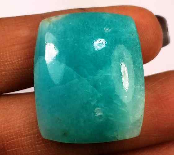 26.02 Carats Amazonite Peru  24.71 X 20.72 X 6.04 mm