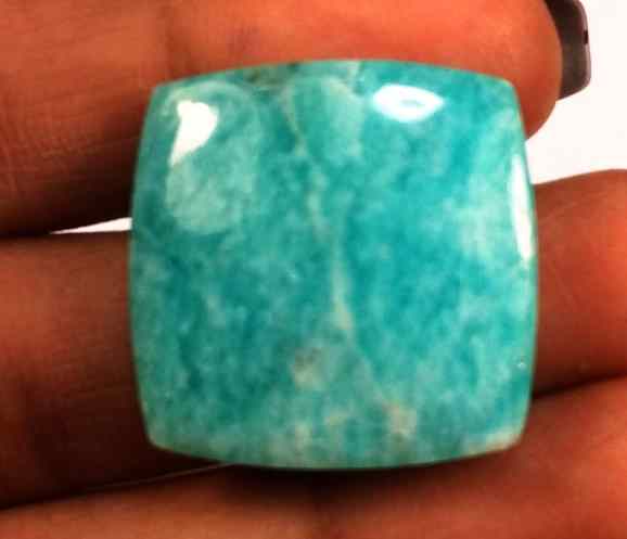 28.11 Carats Amazonite Peru  23.18 X 23.14 X 5.50 mm