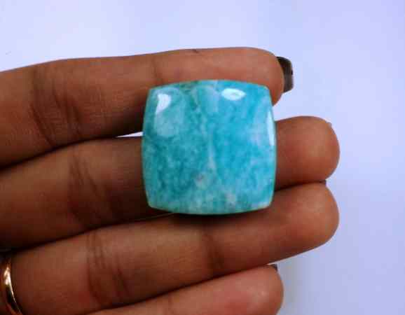 28.11 Carats Amazonite Peru  23.18 X 23.14 X 5.50 mm
