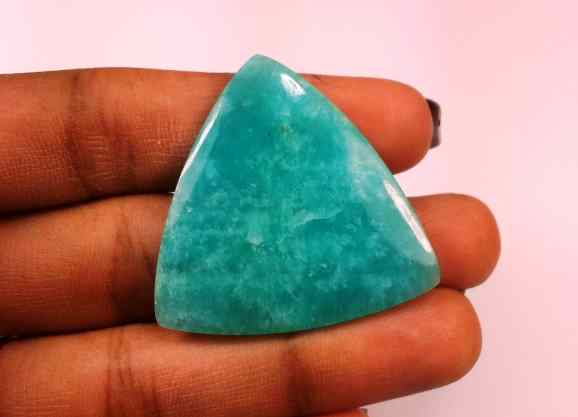 26.80 Carats Amazonite Peru  34.01 X 33.70 X 3.24 mm