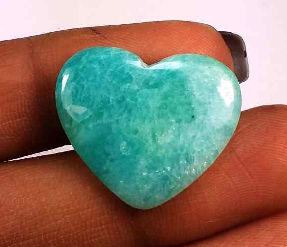 11.92 Carats Amazonite Peru  21.42 X 18.21 X 3.94 mm