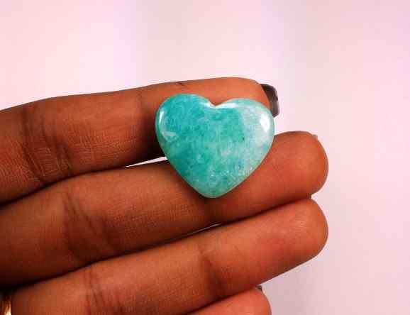 11.92 Carats Amazonite Peru  21.42 X 18.21 X 3.94 mm