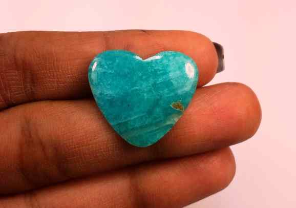 8.78 Carats Amazonite Peru  21.95 X 19.20 X 2.84 mm