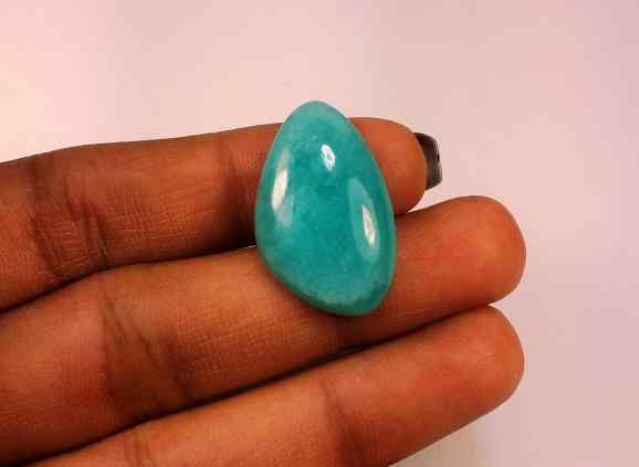 15.87 Carats Amazonite Peru  24.75 X 15.64 X 5.74 mm