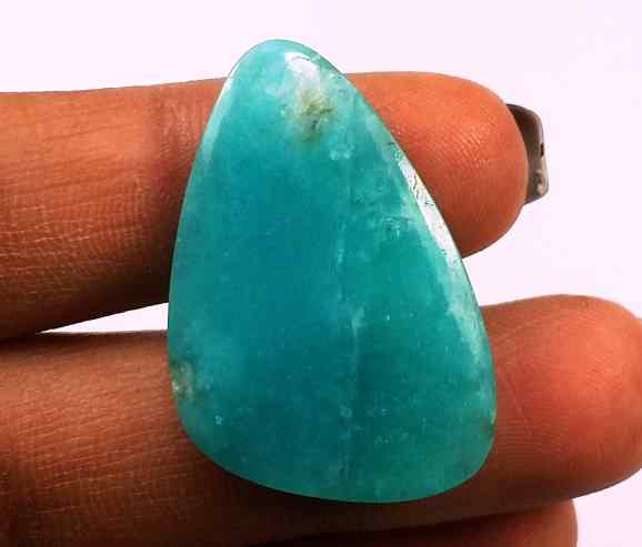 15.63 Carats Amazonite Peru  29.89 X 19.83 X 3.30 mm