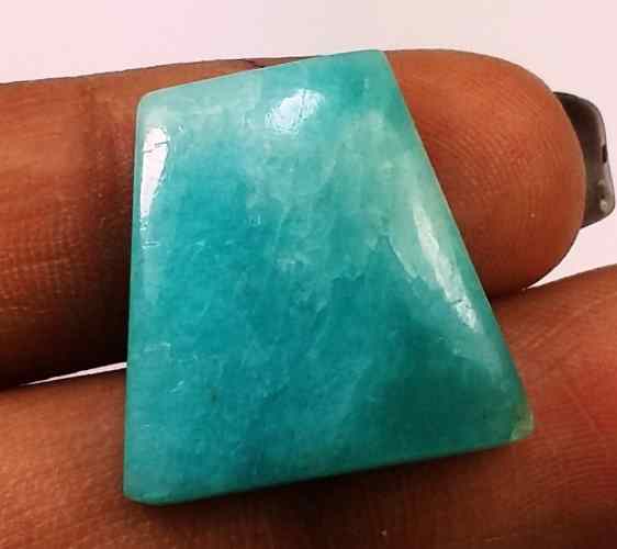 13.83 Carats Amazonite Peru  19.31 X 18.95 X 4.52 mm