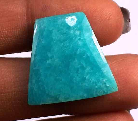 15.04 Carats Amazonite Peru  20.14 X 20.50 X 4.23 mm