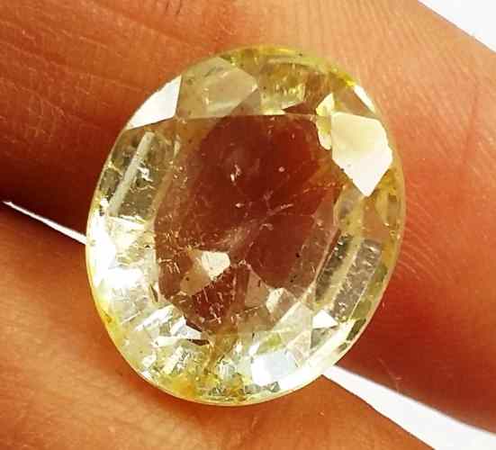 9.95 Carats Yellow Topaz 13.66 X 11.30 X 7.88 mm