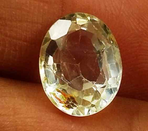 3.73 Carats Yellow Topaz 10.53 X 8.24 X 5.70 mm