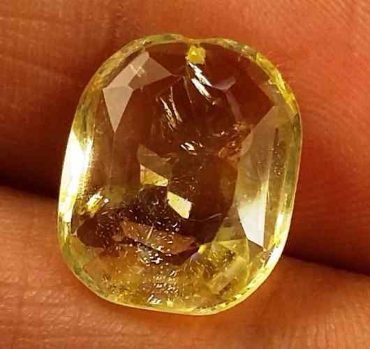 5.45 Carats Yellow Topaz 12.56 X 10.31 X 4.59 mm