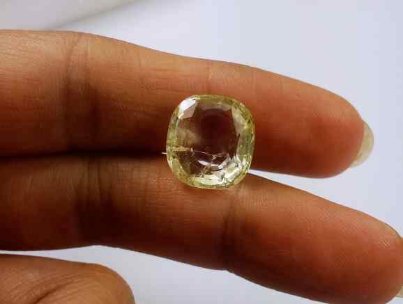 10.25 Carats Yellow Topaz 12.76 X 11.76 X 6.61 mm