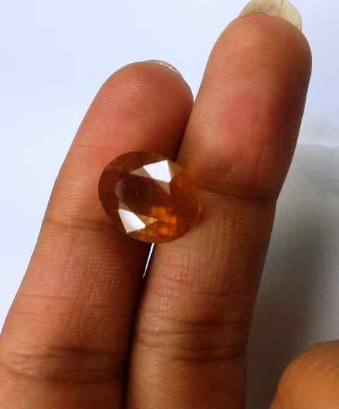12.84 Carats African Padparadscha Sapphire 13.37 X 10.66 X 8.97 mm