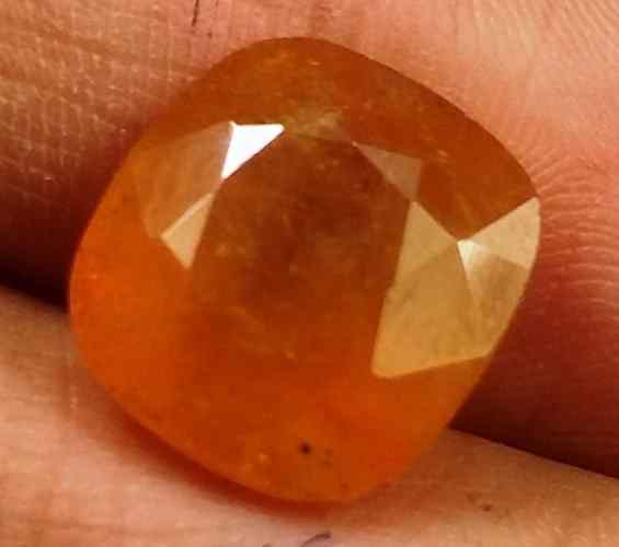 8.62 Carats African Padparadscha Sapphire 11.44 X 10.82 X 6.53 mm