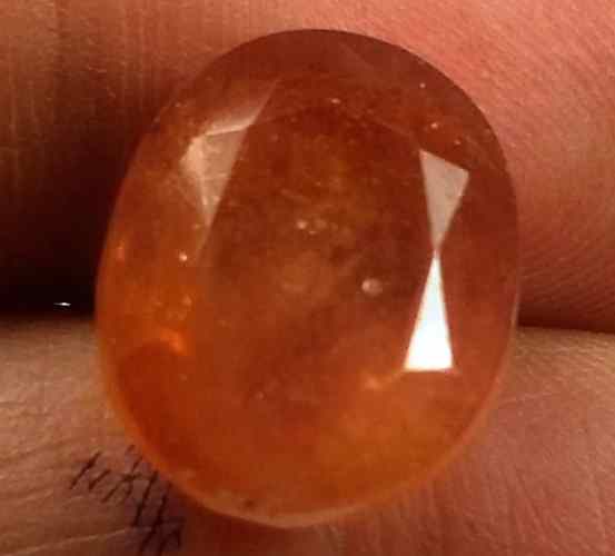 12.40 Carats African Padparadscha Sapphire 13.65 X 11.14 X 7.80 mm
