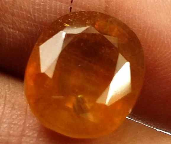 10.52 Carats African Padparadscha Sapphire 12.63 X 10.91 X 7.43 mm