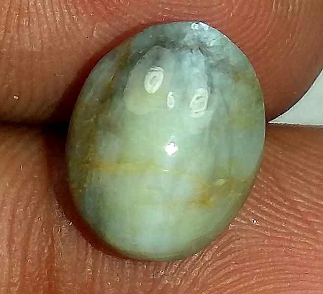 7.44 Carats Chrysoberyl Cat's Eye 11.07 x 8.93 x 7.10 mm