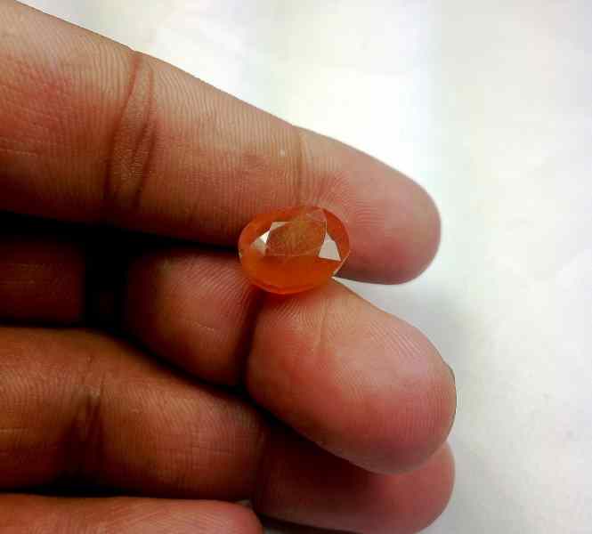 11.89 Carats African Padparadscha Sapphire 13.00 x 10.00 x 7.85 mm