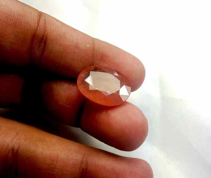16.65 Carats African Padparadscha Sapphire 19.60 x 15.44 x 5.06 mm