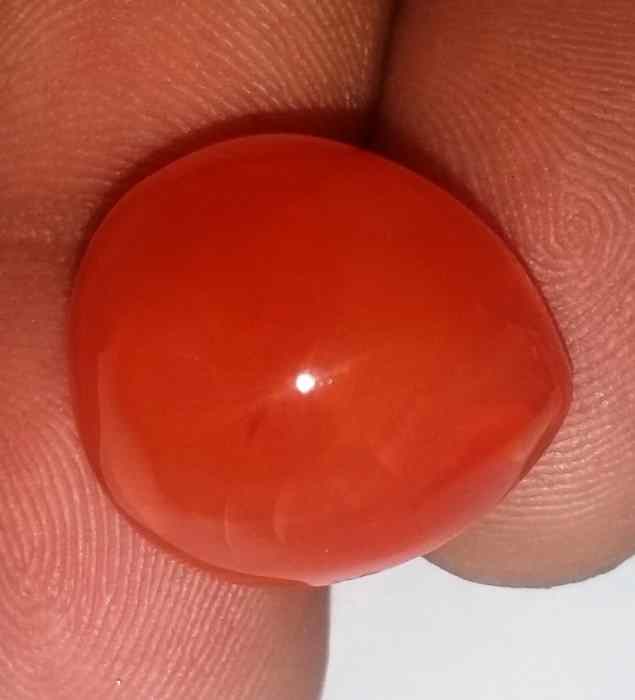 22.1 Carats Carnelian 18.68 x 16.88 x 10.37 mm