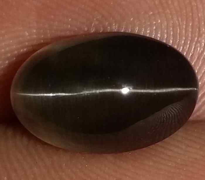4.61 Carats Sillimanite Cat's Eye 10.95 x 6.96 x 6.78 mm