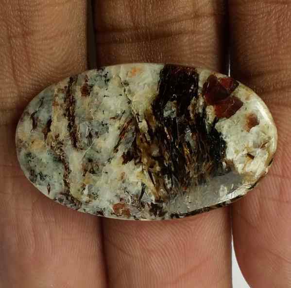 19.7 Carats Astrophyllite 28.29 x 17.89 x 4.16 mm