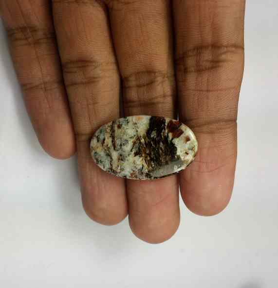 19.7 Carats Astrophyllite 28.29 x 17.89 x 4.16 mm
