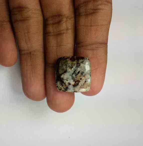 14.2 Carats Astrophyllite 17.64 x 17.37 x 4.53 mm