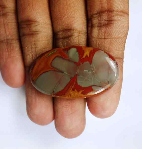 44.05 Carats Norina Jasper 39.68 x 23.16 x 5.58 mm