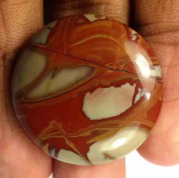 39.4 Carats Norina Jasper 28.18 x 28.09 x 5.5.95 mm